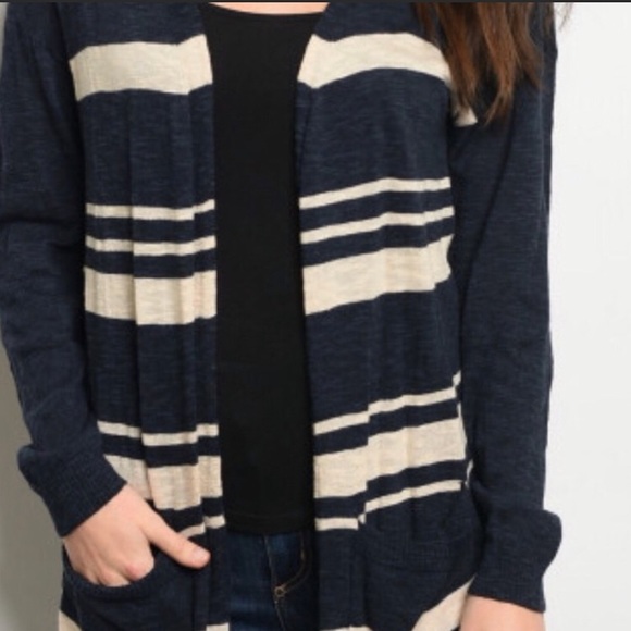 Lightweight Striped Cardigans - Picture 2 of 2